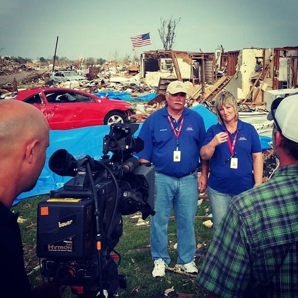 Oklahoma tornado interview documentary shoot
